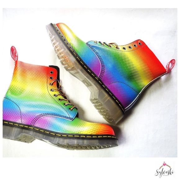 🔥DR MARTENS RAINBOW PASCAL PRIDE UNISEX NWT - Picture 2 of 14